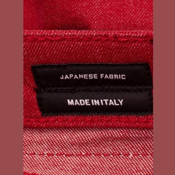 R13 Kate Skinny Red Destructed Jeans - Picture 10 of 12